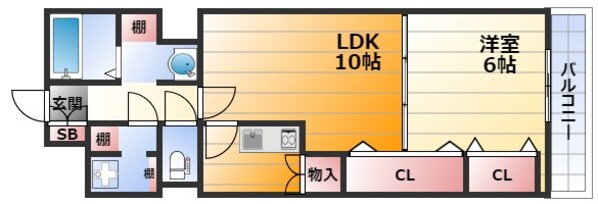 プリンスコート新高の物件間取画像